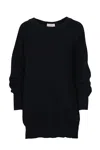 Esley Collection Favorite Slouchy Sweater In Black In Black