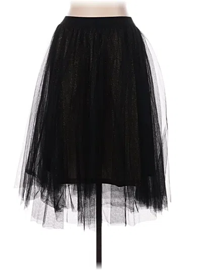 Pre-owned Esley Formal Skirt In Black