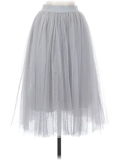 Pre-owned Esley Formal Skirt In Gray