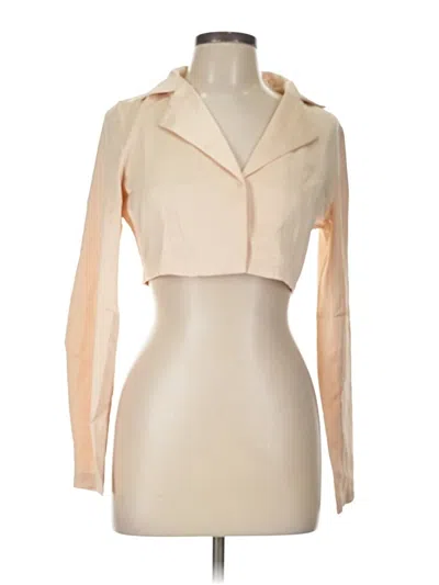 Pre-owned Esley Long Sleeve Blouse In Ivory