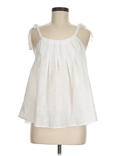 Pre-owned Esley Sleeveless Blouse In White