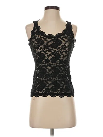 Pre-owned Esley Sleeveless Top Black Sweetheart Neckline Tops