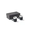 Esma Dereboy Black / White Capsule Espresso Set Of Two Black Ivory Colour In Blue