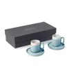 Esma Dereboy Blue Capsule Espresso Set Of Two Ice Ivory Colour In Blue