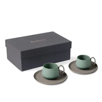 Esma Dereboy Green / Grey Tube Espresso Set Of Two Rock Nile Colour