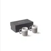 Esma Dereboy Grey / White Capsule Espresso Cup Set Of Two Rock Ivory In Gray