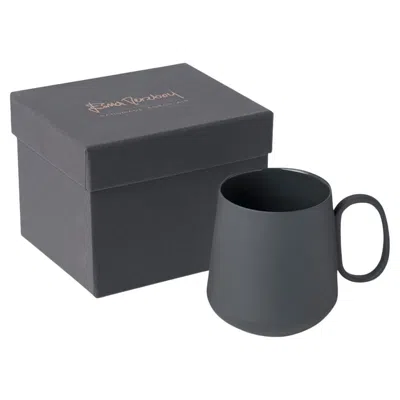 Pre-owned Esma Dereboy Handmade Porcelain Mug - Black  Tube Collection
