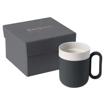 Pre-owned Esma Dereboy Handmade Porcelain Mug By  – Black Ivory, Award Winning