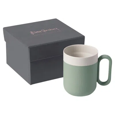 Pre-owned Esma Dereboy Handmade Porcelain Mug By  – Nile Ivory, Award Winning In Gray