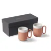 Esma Dereboy Red Capsule Mug Set Of Two Coral Ivory Colour In Red