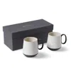 Esma Dereboy White Tube Mug Set Of Two Black Ivory Colour In White