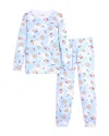 Esme Boys' Long Sleeved Christmas Pajamas Set - Little Kid In Blue