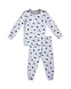 Esme Boys' Long Sleeved Printed Pajamas Set - Little Kid In Gray
