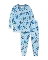 Esme Boys' Long Sleeved Top & Pants Pajamas Set - Little Kid In Dino Star