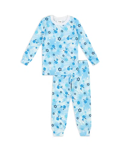 Esme Boys' Long Sleeved Top & Pants Pajamas Set - Little Kid In Dreidels