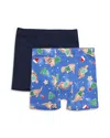 Esme Boys' Xmas Dino Boxers 2 Pack - Little Lid, Big Kid In Xmas Dino