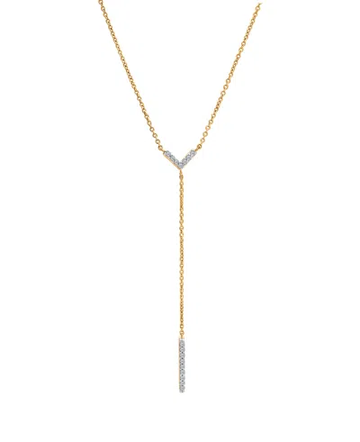 Esme Diamond Y-neck Cable Chain Necklace (1/10 Ct. T.w.) In 10k Yellow Gold