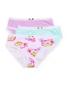Esme Girls' Lace Trim Underwear, 3 Pack - Little Kid, Big Kid In Lucky
