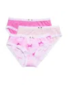 Esme Girls' Lace Trim Underwear, 3 Pack - Little Kid, Big Kid In Ribbon Bows