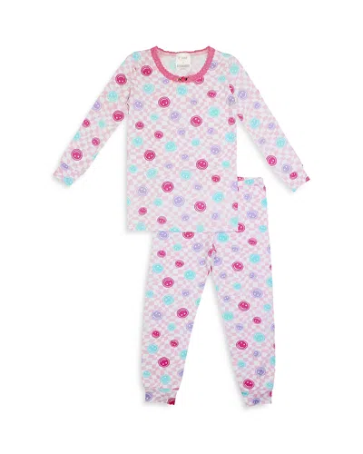 Esme Girls' Long Sleeve Top & Pants Pajamas Set - Little Kid In Smilee