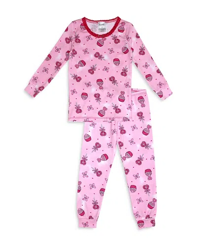 Esme Girls' Long Sleeved Printed Pajama Set - Little Kid In Sugar Rush