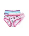 Esme Girls' Stretch Lace Trim Underwear, 3 Pack - Little Kid, Big Kid In Pink