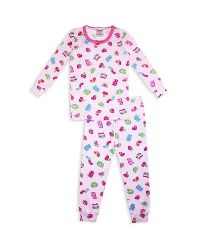Esme Girls' Sweet Gummies Print Pajama Set - Little Kid