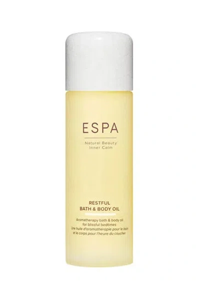 Espa Restful Bath & Body Oil 100ml In N/a