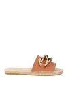 Espadrij Woman Espadrilles Brown Size 8 Leather In Brown