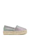 Espadrilles Dommy Glitter-effect Platform  In Multi