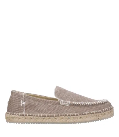 Espadrilles Flat Shoes In Gray