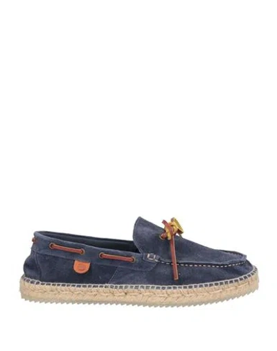 Espadrilles Man  Blue Size 9 Leather