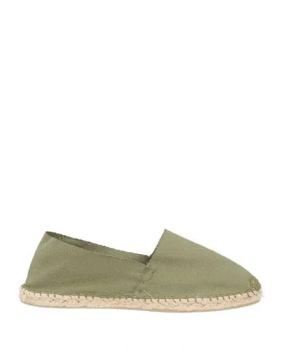 Espadrilles Man  Military Green Size 9 Textile Fibers