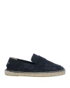 Espadrilles Man  Navy Blue Size 13 Soft Leather