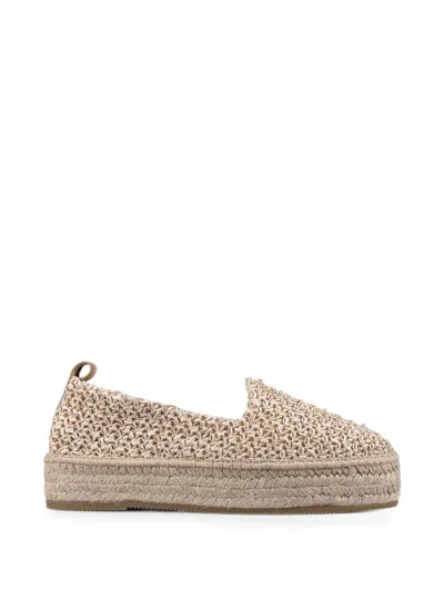 Espadrilles Platform Slip-on  In Neutral