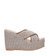Espadrilles Sandals Brown In Animal Print