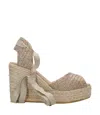 Espadrilles Sandals Silver In Multi