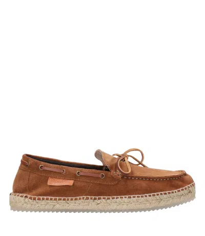 Espadrilles Sandals Suede In Brown