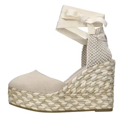 Espadrilles With Heel In Beige Chari