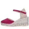 Espadrilles With Heel Fuchsia In Pink