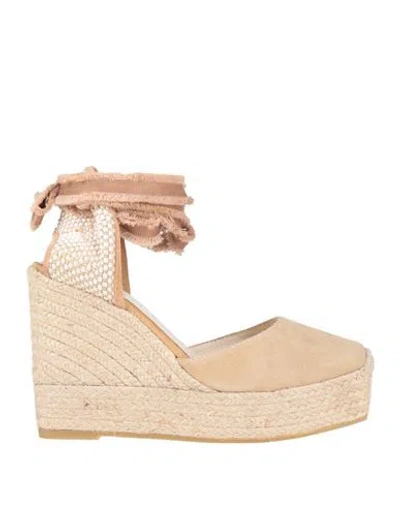 Espadrilles Woman  Beige Size 7 Soft Leather