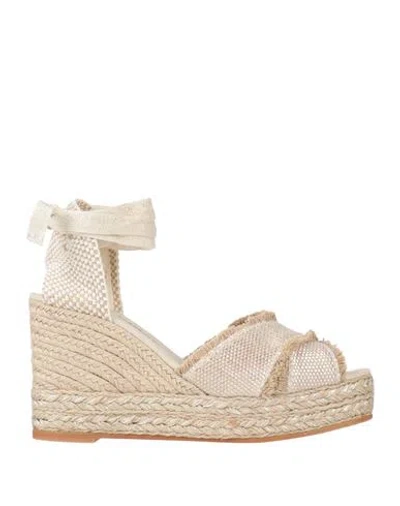 Espadrilles Woman  Beige Size 11 Textile Fibers