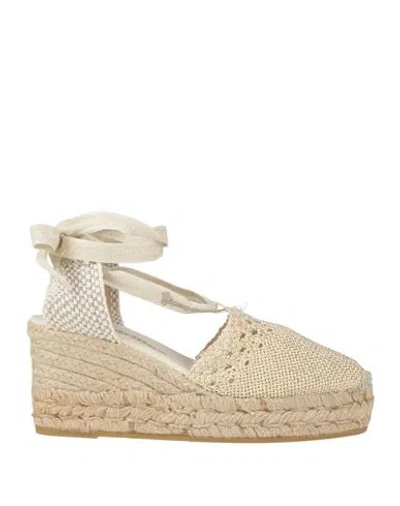 Espadrilles Woman  Beige Size 8 Textile Fibers