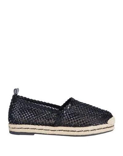 Espadrilles Woman  Black Size 8 Textile Fibers