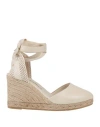 Espadrilles Woman  Ivory Size 8 Textile Fibers In White
