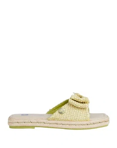 Espadrilles Woman  Light Green Size 8 Textile Fibers