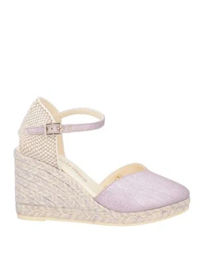 Espadrilles Woman  Lilac Size 8 Textile Fibers In Purple