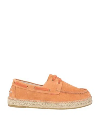 Espadrilles Woman  Rust Size 9 Leather In Orange