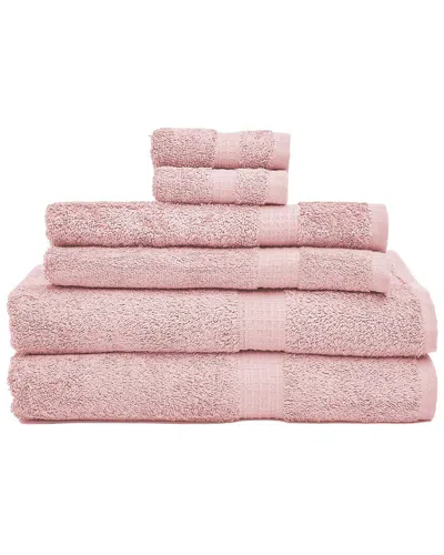Espalma 6pc Towel Set In Pink