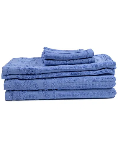 Espalma Anchor Rope 6pc Towel Set In Blue